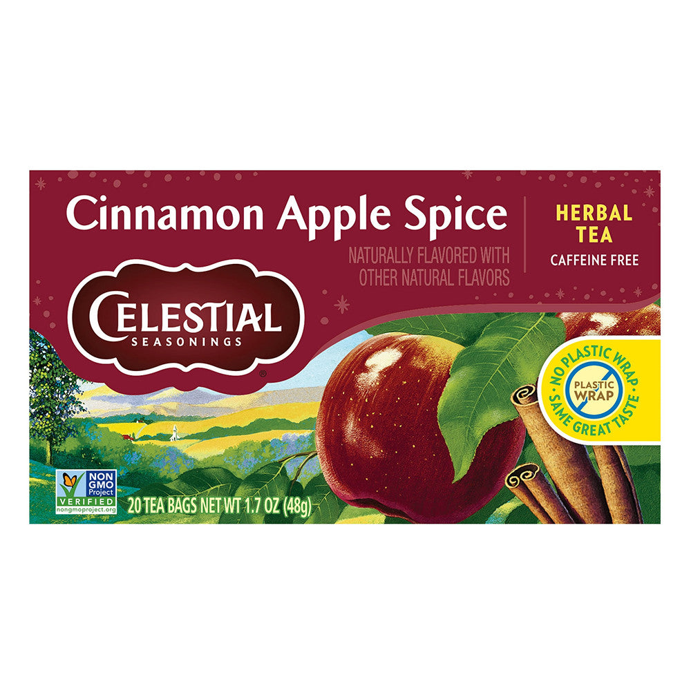 Celestial Seasonings Cinnamon Apple Spice Herb Tea, 20 Ea